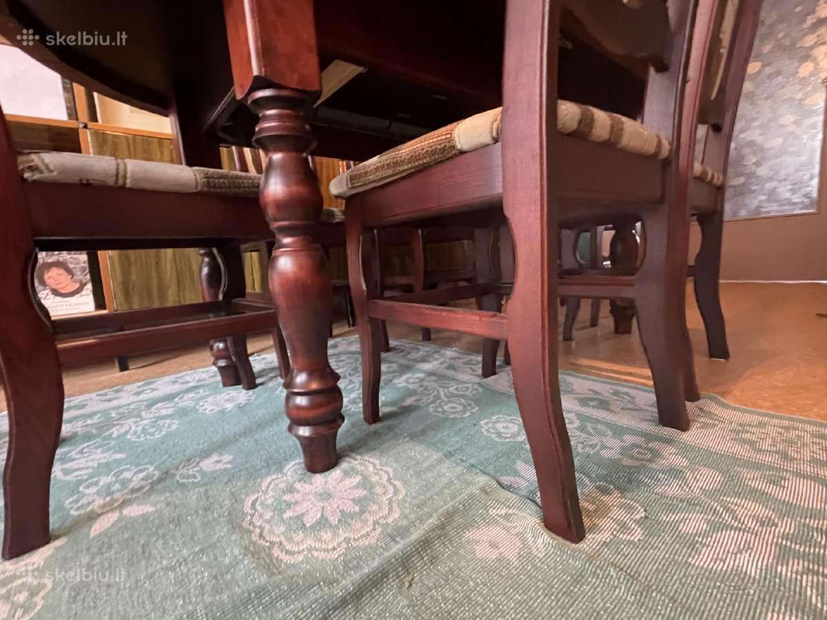 Valgomojo baldų komplektas. Kaina: 630eur - nuotraukos Nr. 4