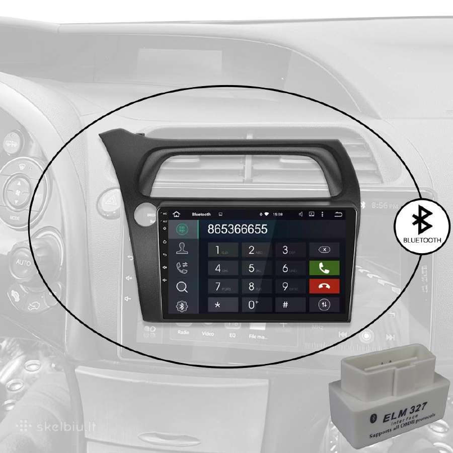 Honda Civic Hatchback 2006-11 Android multimedia - nuotraukos Nr. 5