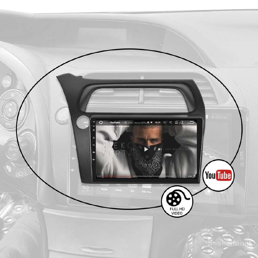 Honda Civic Hatchback 2006-11 Android multimedia - nuotraukos Nr. 9