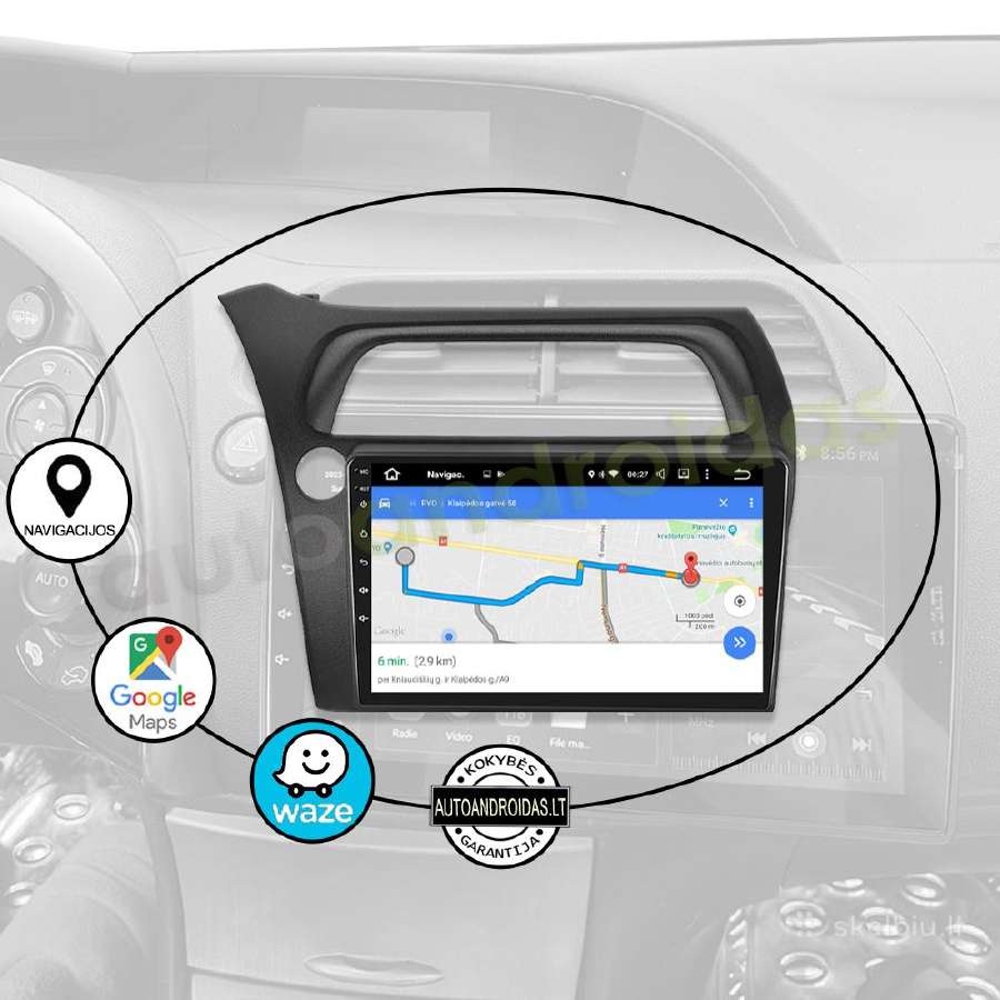 Honda Civic Hatchback 2006-11 Android multimedia - nuotraukos Nr. 11