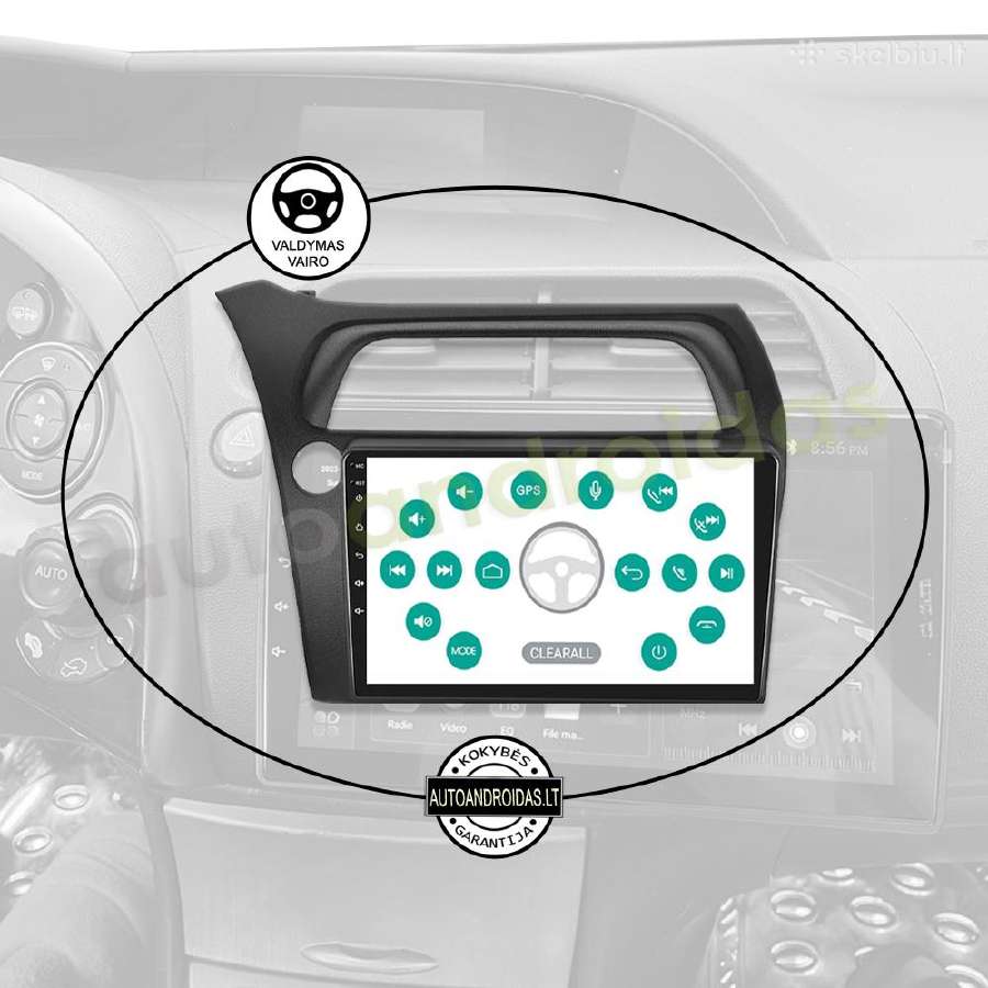 Honda Civic Hatchback 2006-11 Android multimedia - nuotraukos Nr. 12