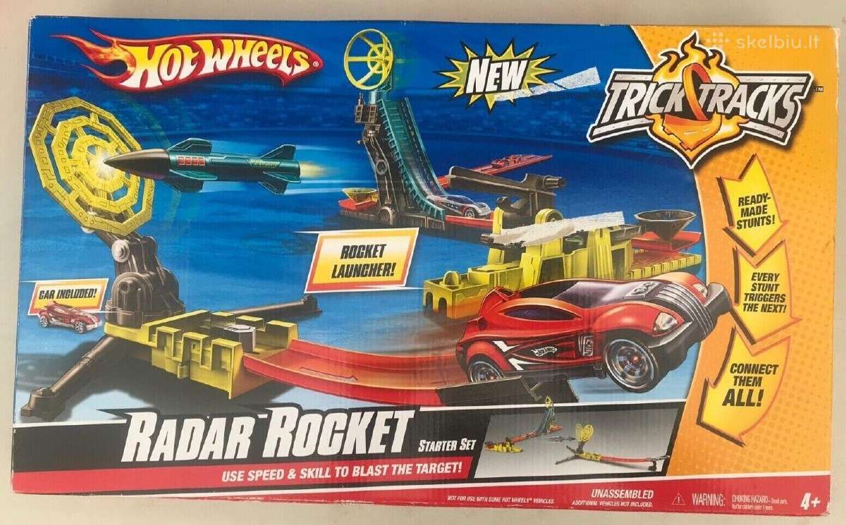 „Hot Wheels Trick Tracks“ radaro raketų rinkinys