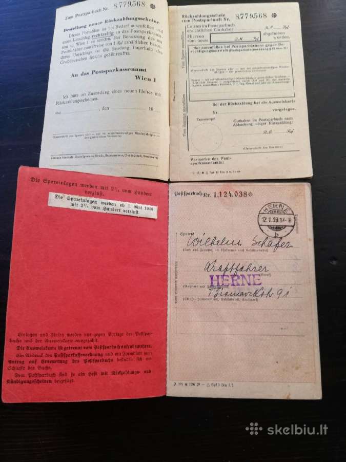 Ww2 vokiski dokumentai - nuotraukos Nr. 2