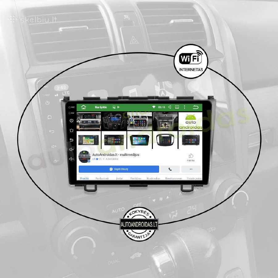Honda Crv 2006-11 Android multimedia Usb/GPS/WiFi - nuotraukos Nr. 3