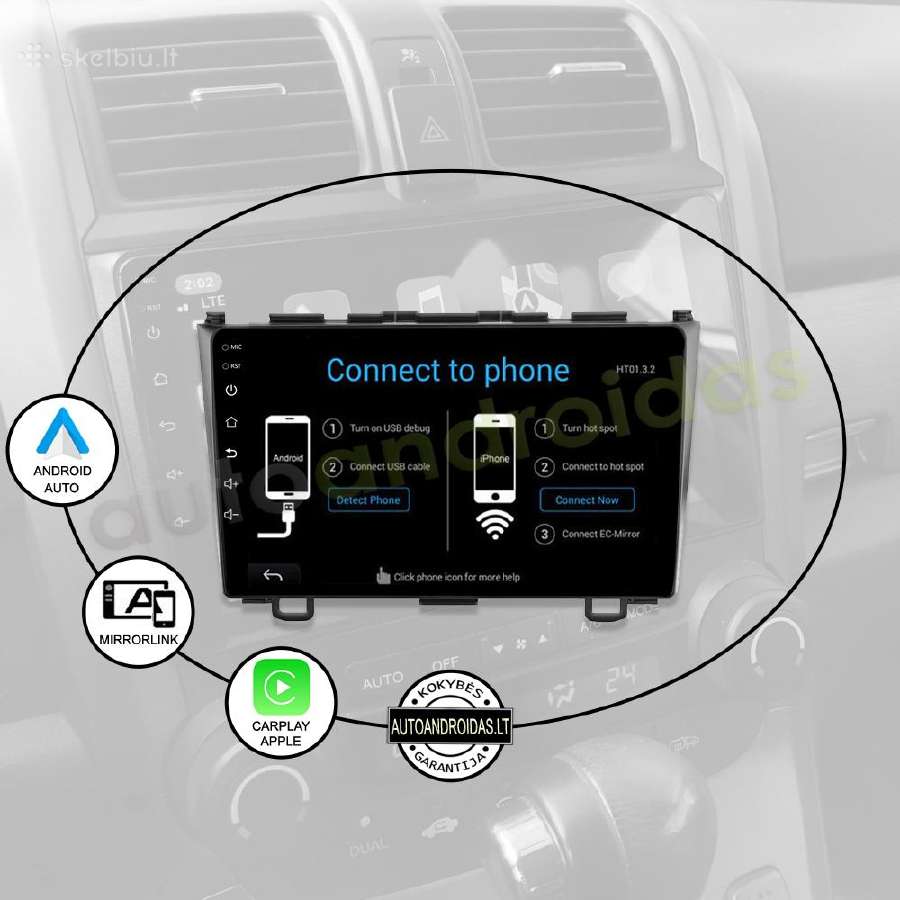 Honda Crv 2006-11 Android multimedia Usb/GPS/WiFi - nuotraukos Nr. 10