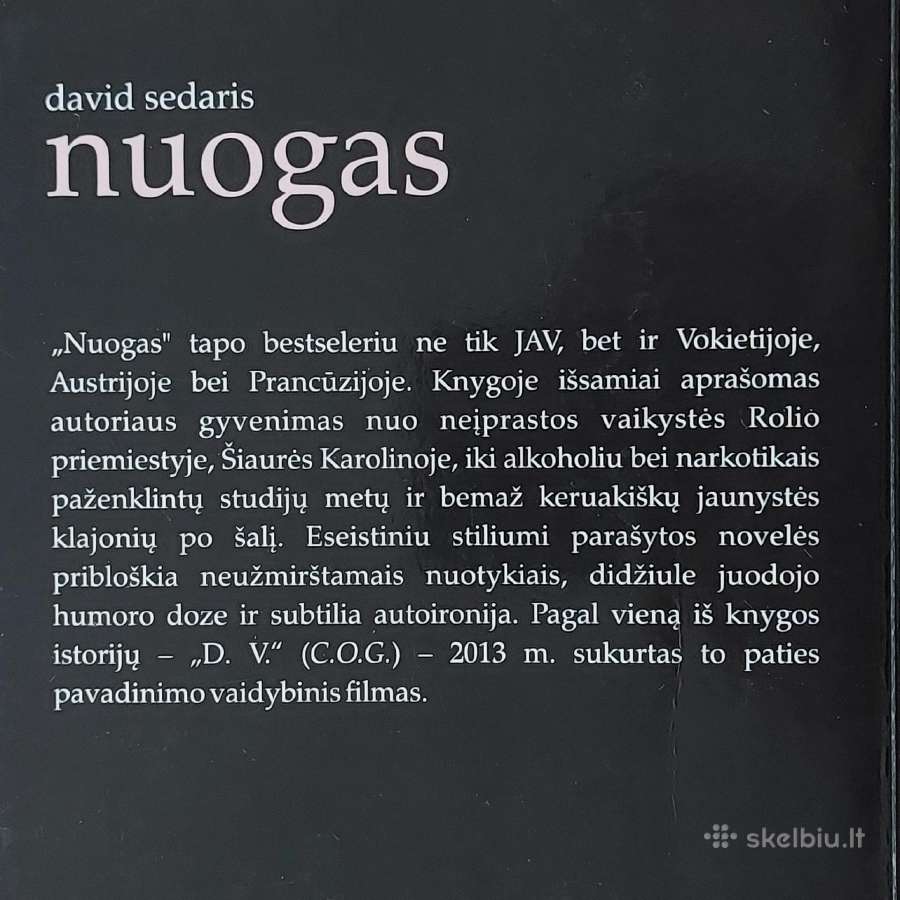 David Sedaris " Nuogas " .Parduodu knygą . - nuotraukos Nr. 6