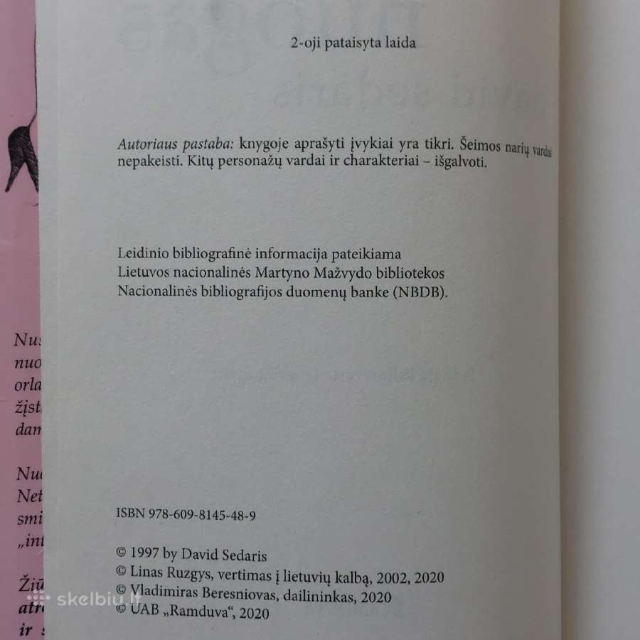 David Sedaris " Nuogas " .Parduodu knygą . - nuotraukos Nr. 9