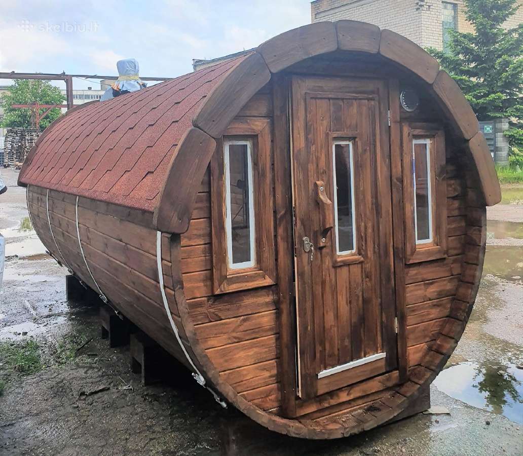 Lauko pirtis bačka - apvali sauna kubilas 4m ilgio - nuotraukos Nr. 2