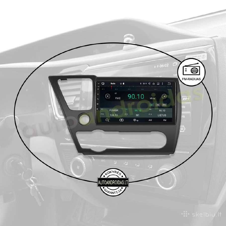 Honda Civic 2013-17 Android multimedia WiFi/GPS/bt - nuotraukos Nr. 4