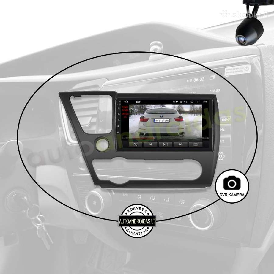 Honda Civic 2013-17 Android multimedia WiFi/GPS/bt - nuotraukos Nr. 8