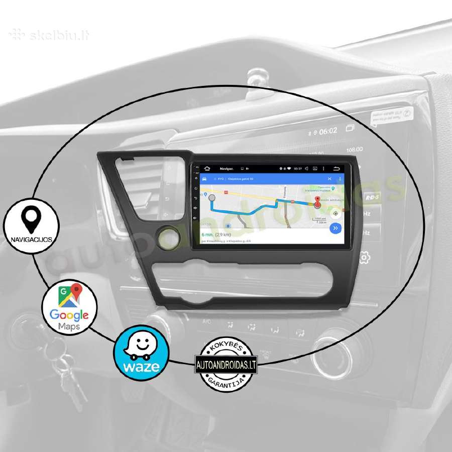 Honda Civic 2013-17 Android multimedia WiFi/GPS/bt - nuotraukos Nr. 11