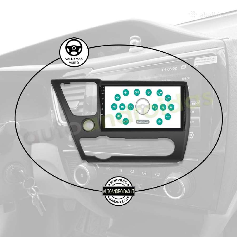 Honda Civic 2013-17 Android multimedia WiFi/GPS/bt - nuotraukos Nr. 12