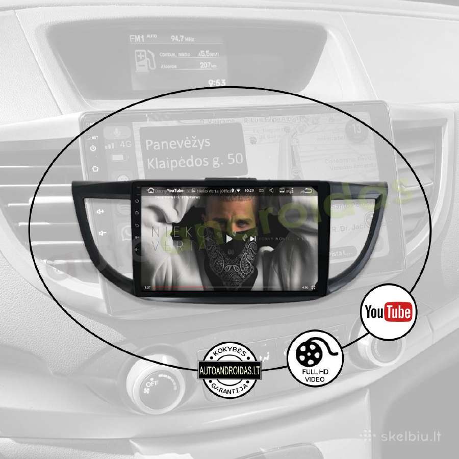 Honda Crv 2012-18 Android multimedia Usb/GPS/WiFi - nuotraukos Nr. 9