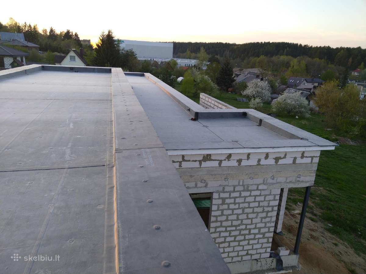 Epdm dangos montavimas, plokščių stogų šiltinimas - nuotraukos Nr. 13