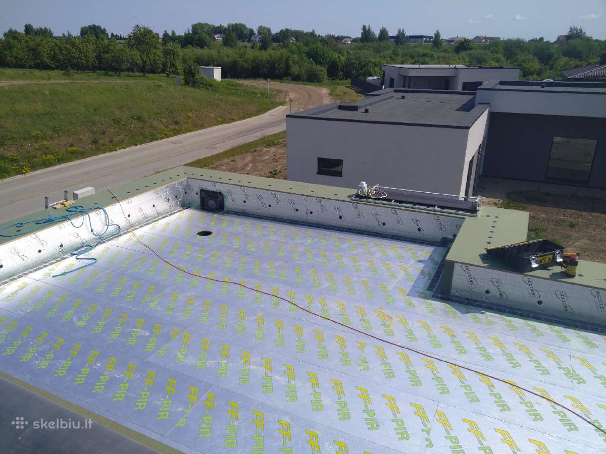 Epdm dangos montavimas, plokščių stogų šiltinimas - nuotraukos Nr. 16