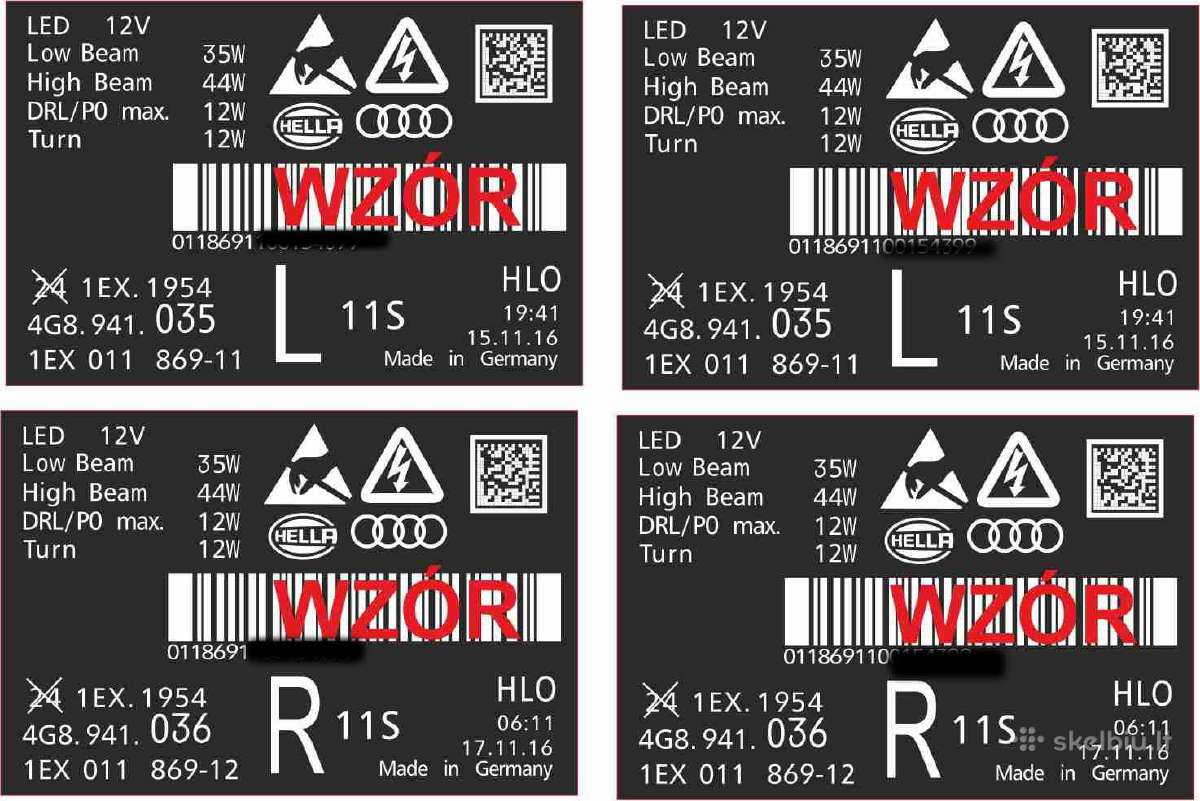 Aukštos kokybės Vin kodo lentelės (lipduko) kopija - nuotraukos Nr. 3