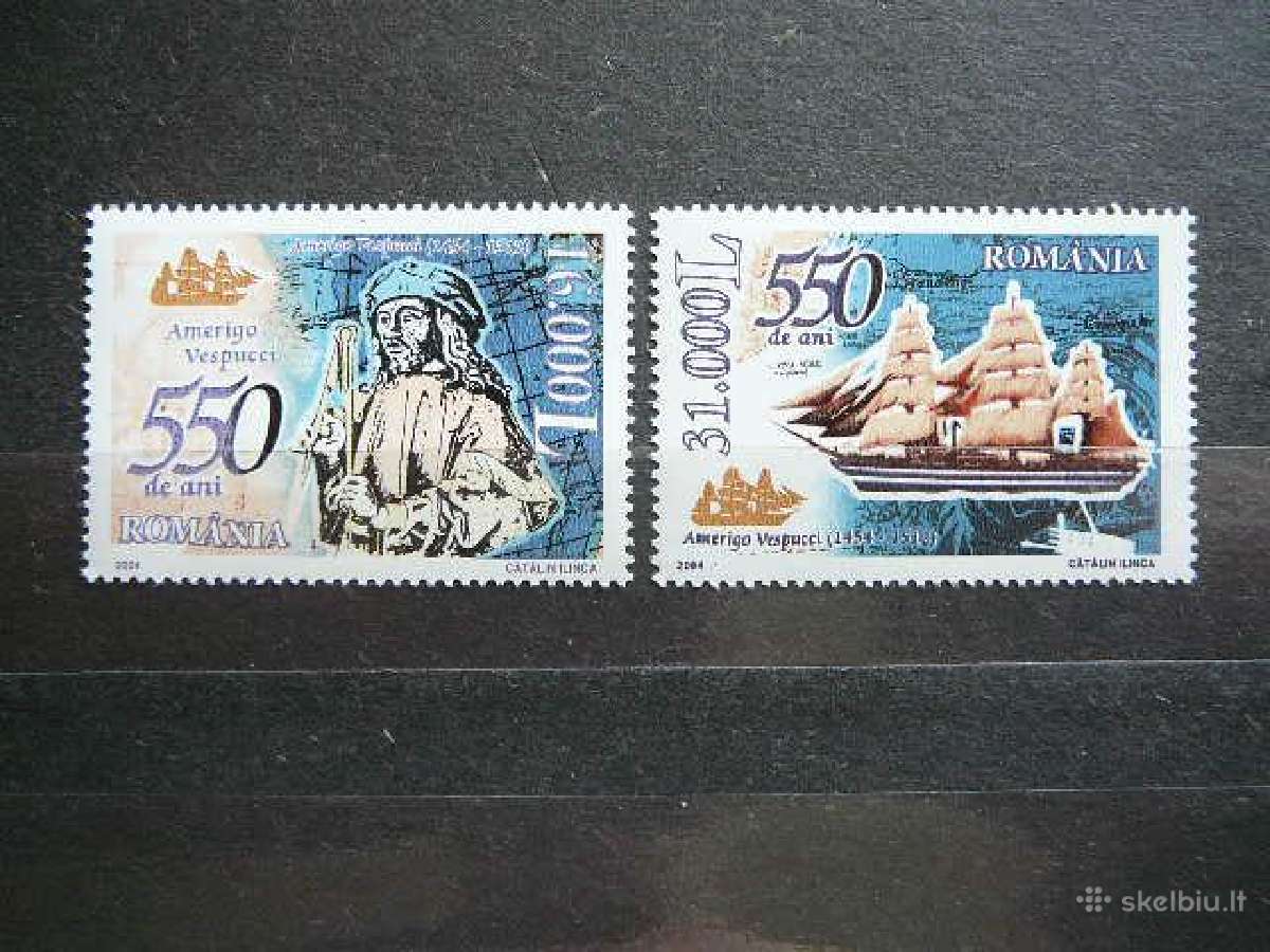 Burlaiviai A. Vespucis Rumunija 2004 Mnh rm5793