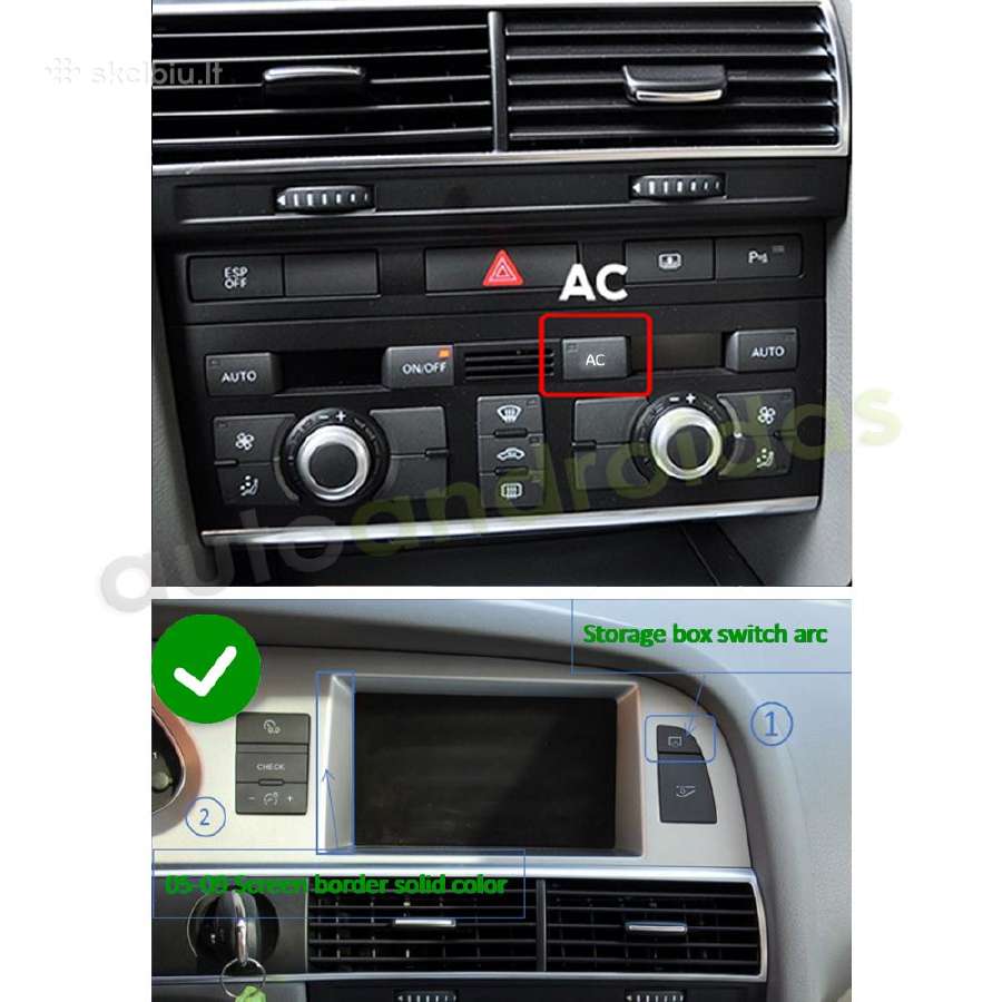 Audi A6 C6 2005-2011 Android multimedia GPS/WiFi - nuotraukos Nr. 14