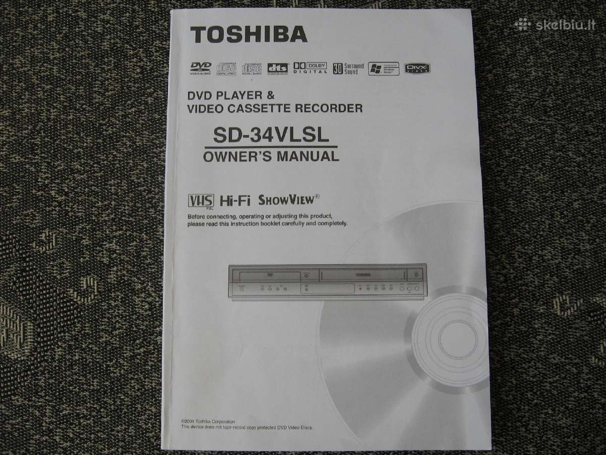 Toshiba Dvd grotuvas+videomagnetofonas - nuotraukos Nr. 8