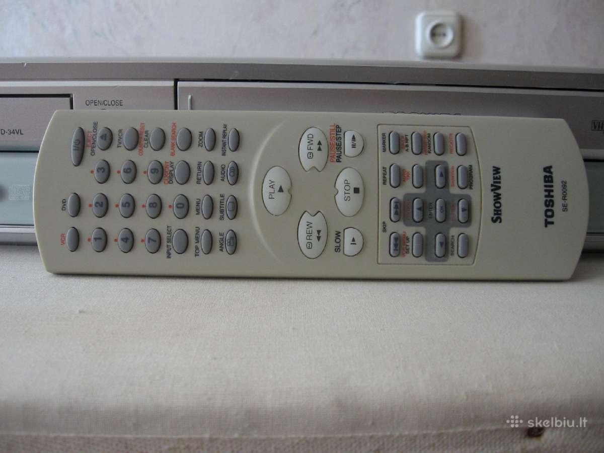 Toshiba Dvd grotuvas+videomagnetofonas - nuotraukos Nr. 9
