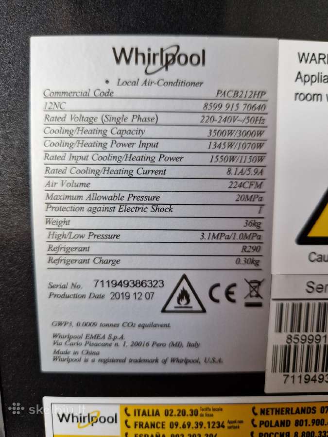 Kondicionierius Whirlpool - nuotraukos Nr. 5
