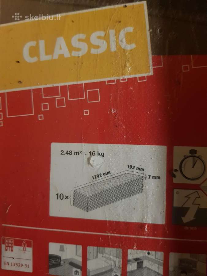 Vokiškas naujas 7 mm. grindų laminatas - nuotraukos Nr. 5