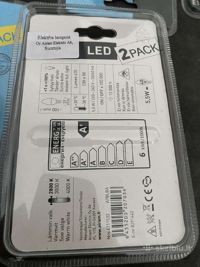 Airam LED 5w - nuotraukos Nr. 2