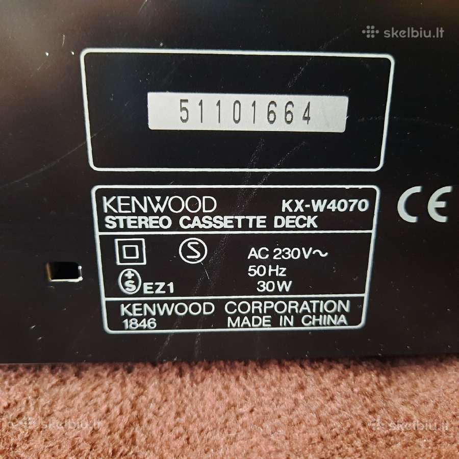 Ieškau Kenwood Kx-w4070 kasetinio arba remontui - nuotraukos Nr. 3