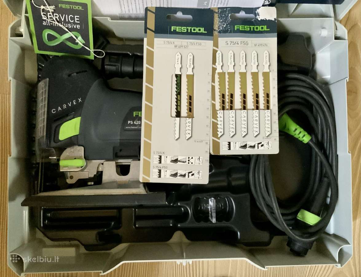 Festool Ps 420 Ebq-set Siaurapjūklis - nuotraukos Nr. 3