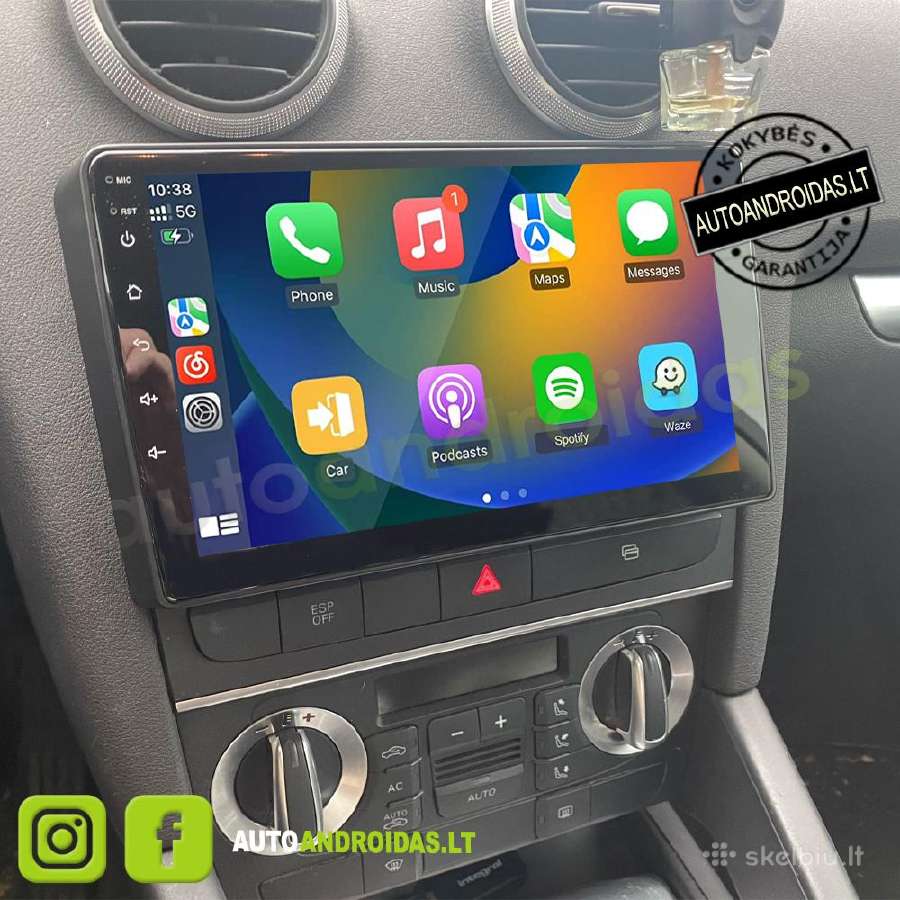 Audi A3 2003-12 Android multimedia Usb/GPS/WiFi