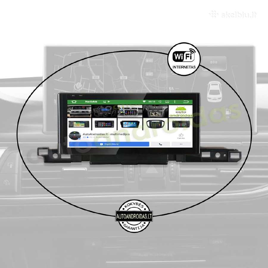 Audi A6 C7 A6l A7 2012-2019 Android multimedia GPS - nuotraukos Nr. 3