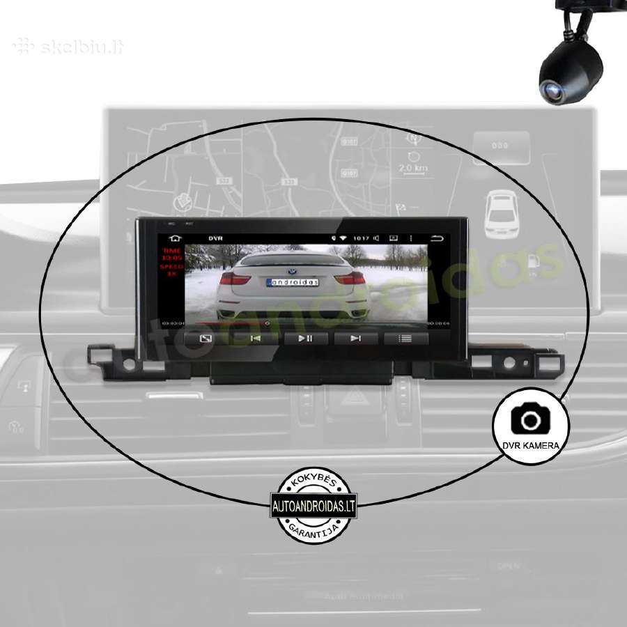 Audi A6 C7 A6l A7 2012-2019 Android multimedia GPS - nuotraukos Nr. 7
