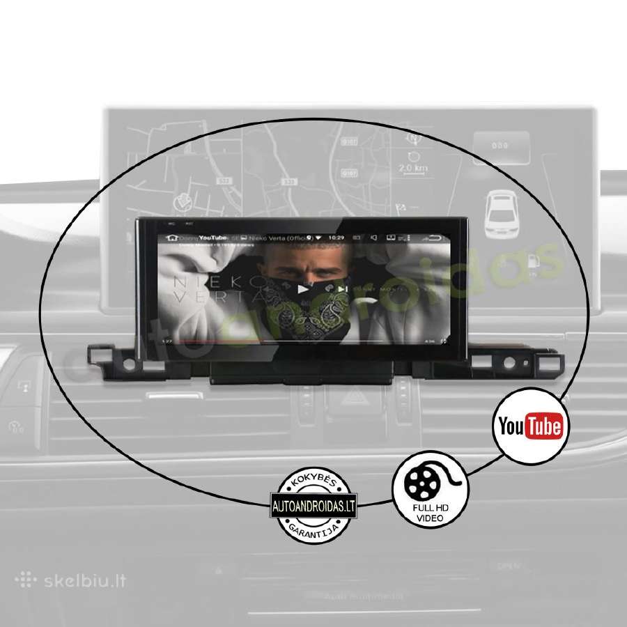 Audi A6 C7 A6l A7 2012-2019 Android multimedia GPS - nuotraukos Nr. 8