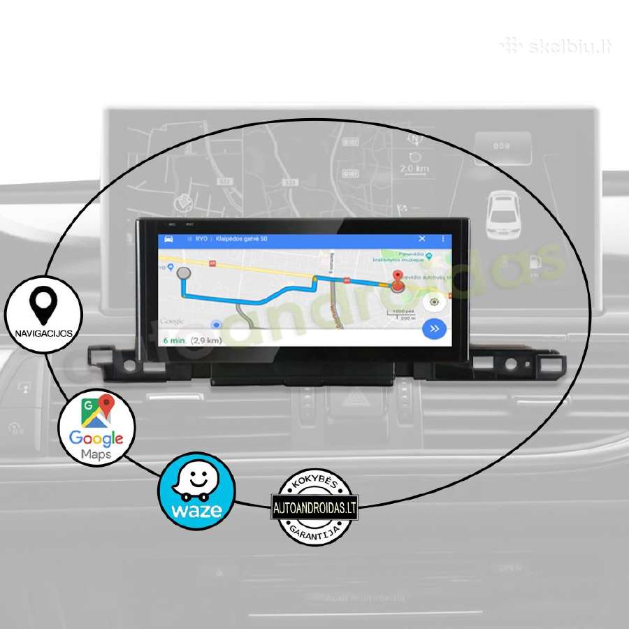 Audi A6 C7 A6l A7 2012-2019 Android multimedia GPS - nuotraukos Nr. 10