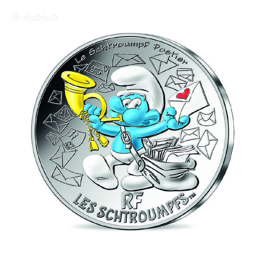 Prancūzija 2020 10 eurų Smurfų serija