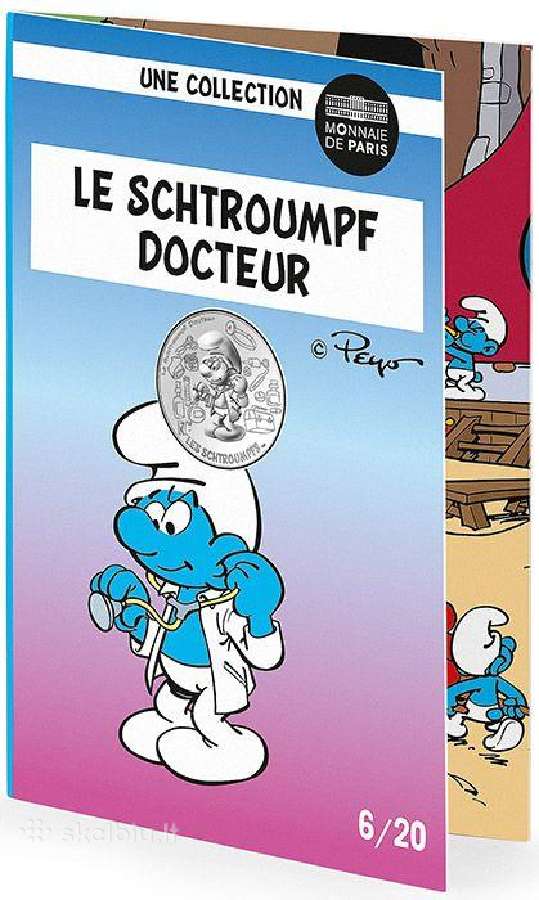 Prancūzija 2020 10 eurų Smurfų serija - nuotraukos Nr. 4