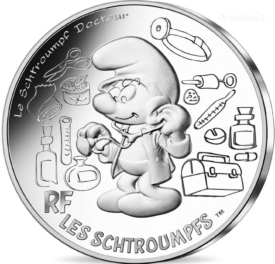 Prancūzija 2020 10 eurų Smurfų serija - nuotraukos Nr. 5