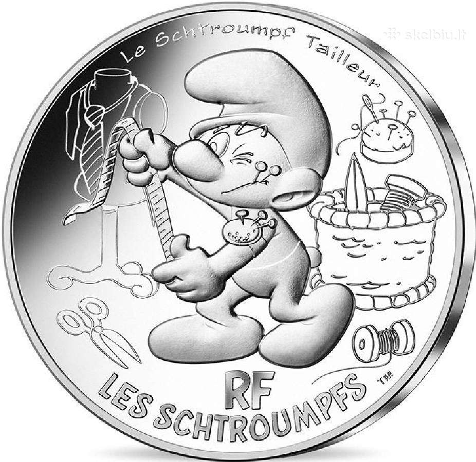 Prancūzija 2020 10 eurų Smurfų serija - nuotraukos Nr. 11