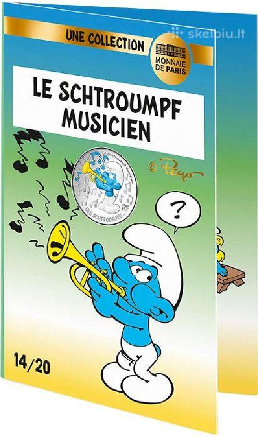 Prancūzija 2020 10 eurų Smurfų serija - nuotraukos Nr. 22