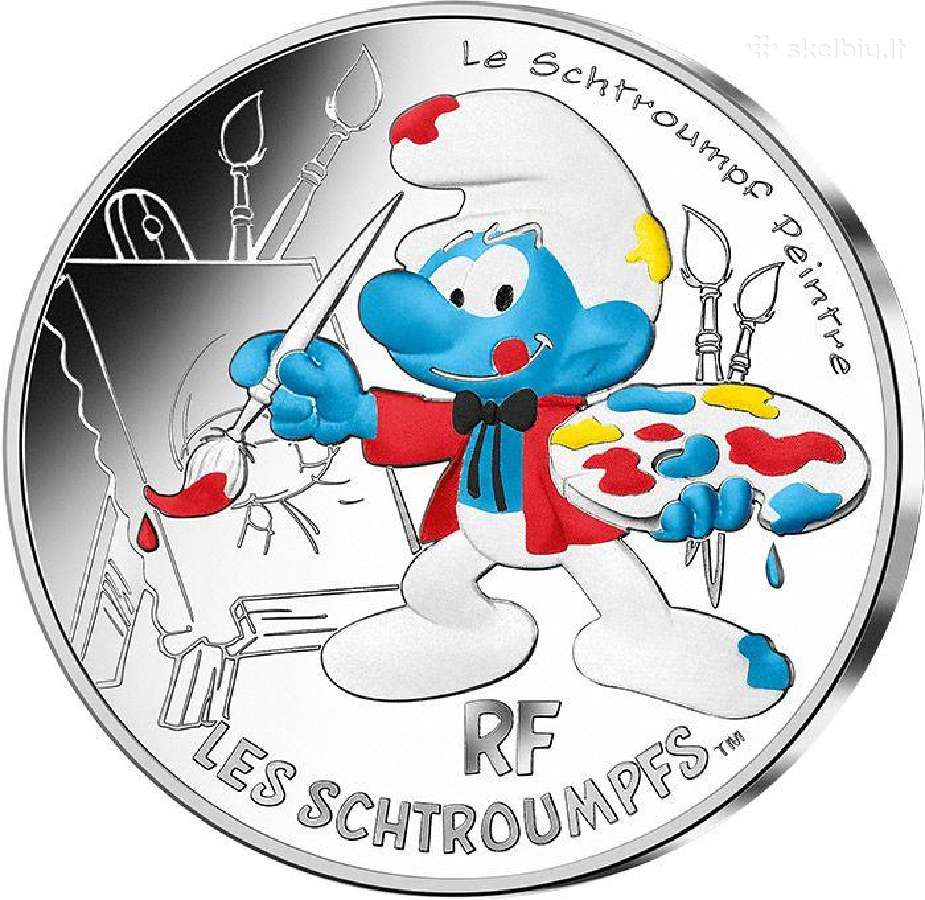 Prancūzija 2020 10 eurų Smurfų serija - nuotraukos Nr. 24
