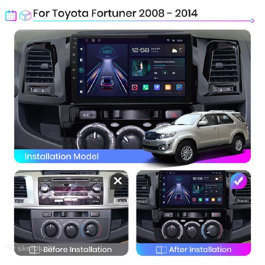 Toyota Hilux 2007-2020 android multimedija - nuotraukos Nr. 9