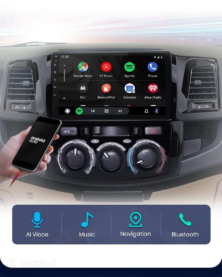 Toyota Hilux 2007-2020 android multimedija - nuotraukos Nr. 11