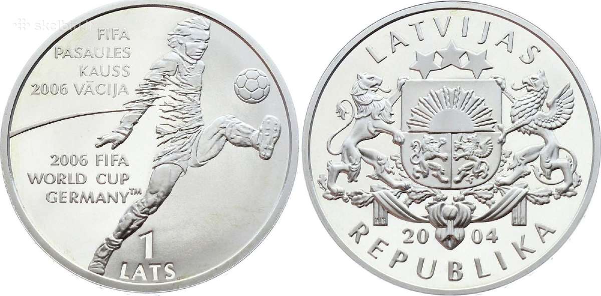 Latvija 1 latas Fifa