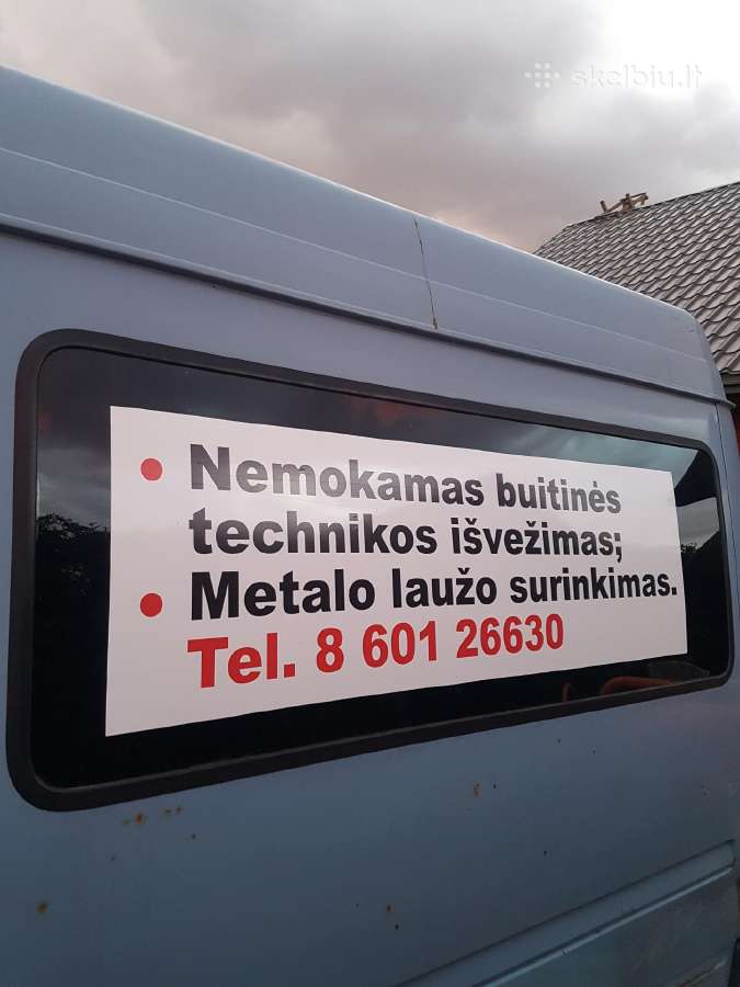 Metalo lauzo supirkimas Buitines technikos isvezi