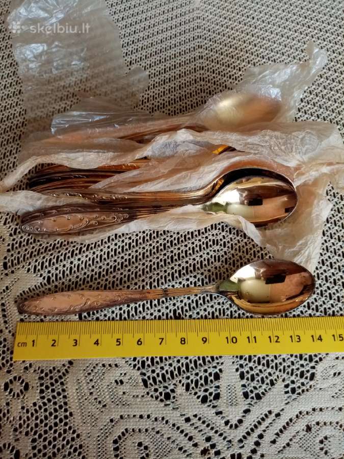 CcccCCCP gamybos šaukšteliai 12 vnt . Nenaudoti Au - nuotraukos Nr. 2