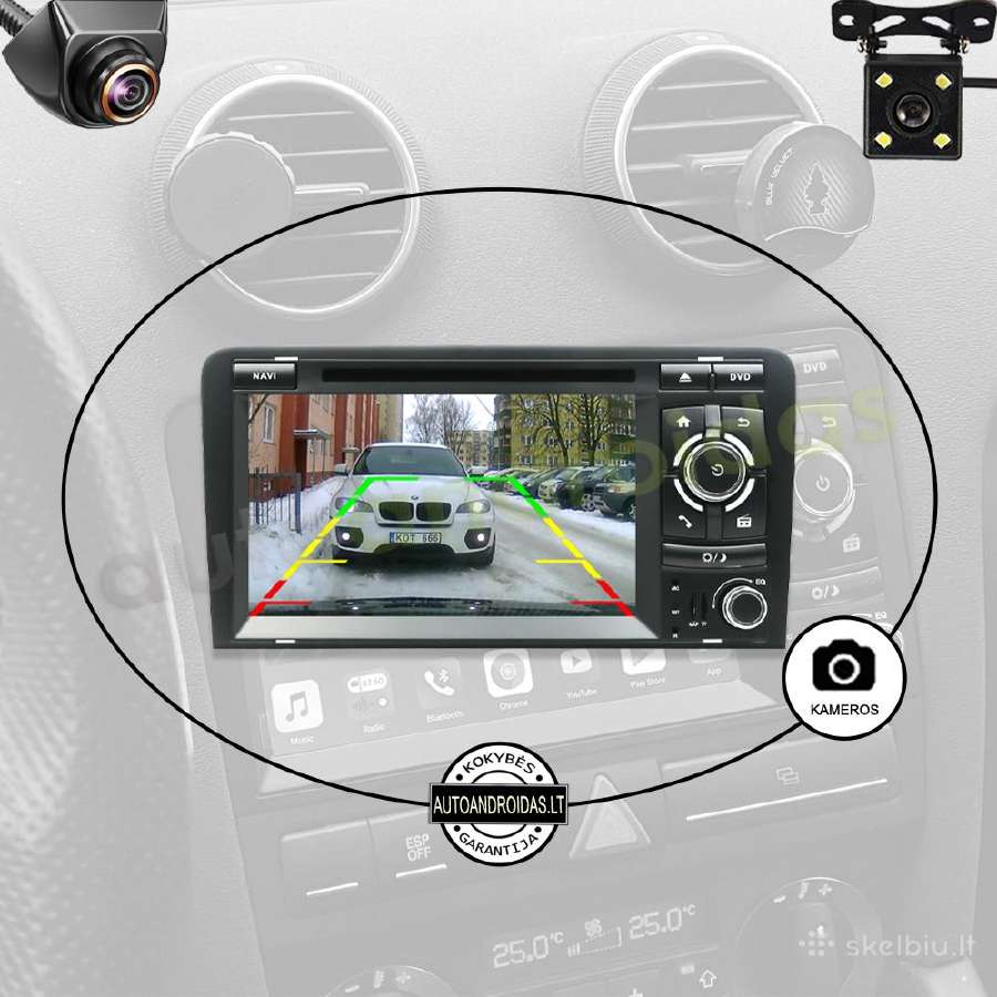 Audi A3 2003-12 Android multimedia Usb/GPS/WiFi/bt - nuotraukos Nr. 7