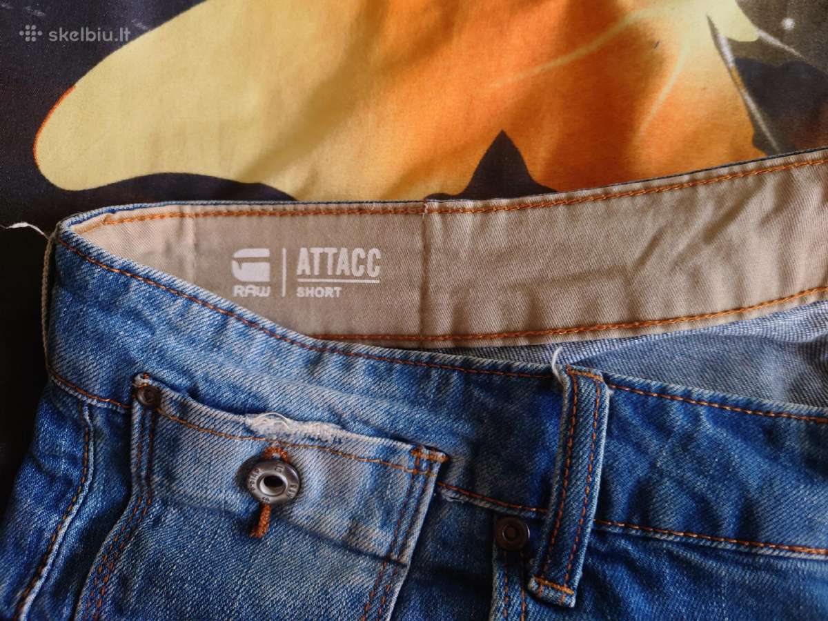 Vyriški g-star Raw dzinsiniai šortai. - nuotraukos Nr. 3