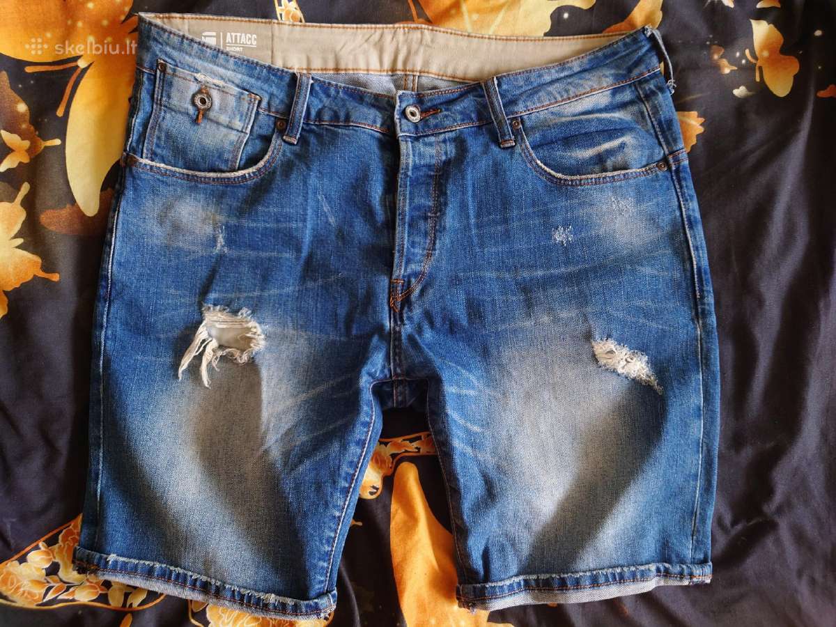 Vyriški g-star Raw dzinsiniai šortai.