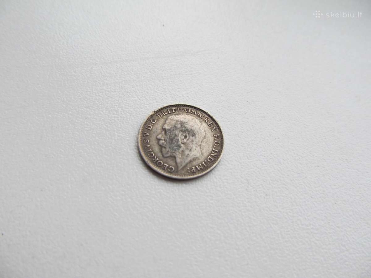 3 pence , Anglija , 1919, 1920 sidabras - nuotraukos Nr. 2