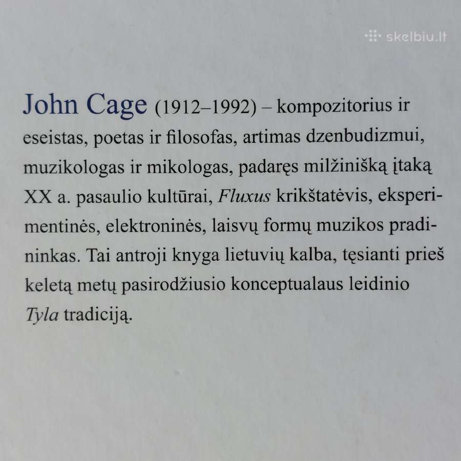 John Cage " Metai nuo pirmadienio " - nuotraukos Nr. 6